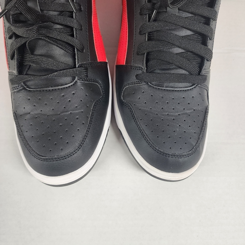 Puma Rebound Layup Like New Basketball Shoe In Box Men's 12 Wide Fit Black Red - Picture 8 of 11